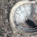 Lao TsuThe Mir Mine in Russia is the world’s largest diamond mine (Image Google Earth/ 2014 Digital Globe)