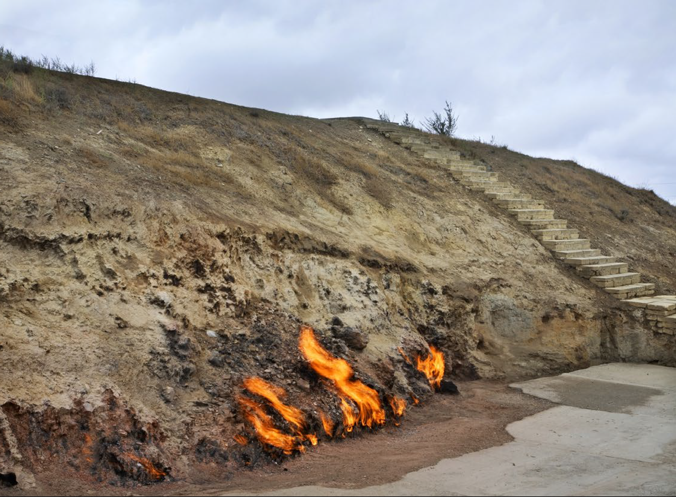 The natural fire of Yanar Dag